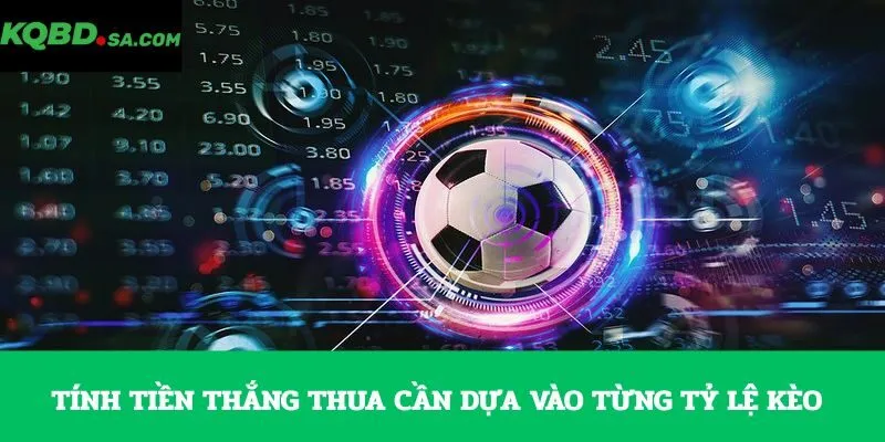 Tính tiền thắng thua cần dựa vào từng tỷ lệ kèo